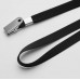 Cordão preto 12x850mm com clips fixo para crachá / identificador de eventos - Ref 936PTO