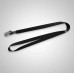 Cordão preto 12x850mm com clips fixo para crachá / identificador de eventos - Ref 936PTO