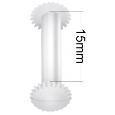 Parafusos de Plástico - C/ diâmetro de 5 mm - Tamanho - 15 mm  (Ref. 929) - Embalagem com 250 unidades Parafusos de Plástico - C/ diâmetro de 5 mm - Tamanho - 15 mm  (Ref. 929) - Embalagem com 250 unidades