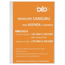 Envelope canguru em sarja 015 com tarja lateral formato externo 179 x 250 mm (tarja 9 mm) (Ref. 3034D)