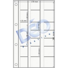 Linha Ortodôntica - Porta periapical com 19 divisões (Ref. 509) - Embalagem com 100 unidades