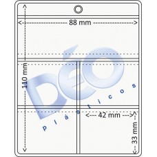 Linha Ortodôntica - Porta periapical com 5 divisões (Ref. 511) - Embalagem com 100 unidades