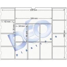 Linha Ortodôntica - Porta periapical com 14 divisões (Ref. 515) - Embalagem com 100 unidades