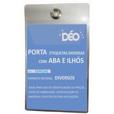 Porta etiqueta transparente com ilhós (Ref. PEI)