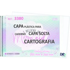 Capa Para Caderno CARTOGRAFIA - recomendável p/ cadernos c/ Espiral Capa Solta (horizontal) - Embalagem com 5 ou 50 JG - LANÇAMENTO