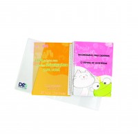 Capas Plásticas P/ caderno UNIVERSITÁRIO recomendável para caderno c/ espiral de 10 matérias  (Ref. 601) - Embalagem com 5 ou 50 unidades