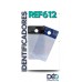 Ref 612 _ Protetores - Identificadores para retrovisor de veículos - Modelo Bolinha - Nacionais - formato interno 90x145mm - Embalagem com 50 unidades