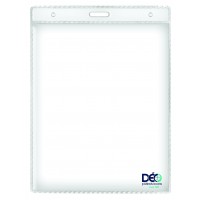 Identificadores - Transparentes s/ acessórios - Vertical - s/ cordão / clips  (Ref. 117) - Embalagem com 50 unidades