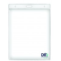 Identificadores - Identificador para Eventos - Vertical - somente o plástico  (Ref. 118 TRS) - Embalagem com 50 unidades