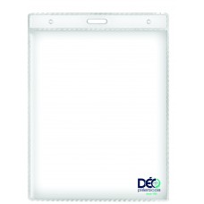 Identificadores - Identificador para Eventos - Vertical - somente o plástico  (Ref. 118 TRS) - Embalagem com 50 unidades