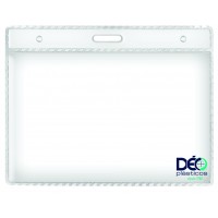 Identificadores - Transparentes s/ acessórios - Horizontal - s/ cordão / clips  (Ref. 145) - Embalagem com 50 unidades