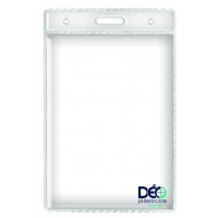 Identificadores - Transparentes s/ acessórios - Vertical - s/ cordão / clips  (Ref. 644) - Embalagem com 50 unidades
