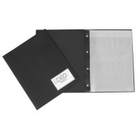Pasta Catálogo A4 - Capa fina c/ visor, 10 envelopes finos e 4 colchetes (Ref. 429)