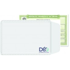 Porta Documentos - S/ impressos ilustrativos - P/ RG (identidade) e título de eleitor (Ref. 132) - Embalagem com 50 unidades