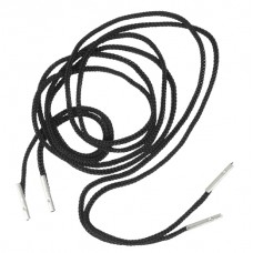 Cordão Preto com 90 cm e Ponteiras para Crachá/Identificador de Eventos REF 931PTO