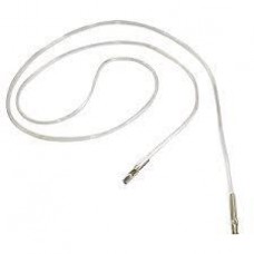 Cordão transparente de 80 cm com ponteiras para crachá / identificador de eventos
