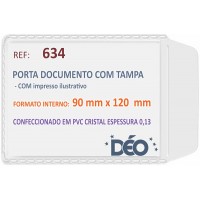 Porta Documentos - C/ impressos ilustrativos - P/ Renavam (Ref. 634) - Embalagem com 50 unidades