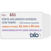 Porta Documentos - C/ impressos ilustrativos - P/ diversos (Ref. 651) - Embalagem com 50 unidades