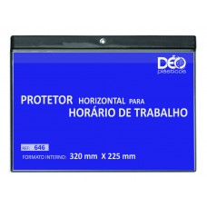 Porta documento expositor em quadro horizontal para horario de trabalho Ref 646PTO