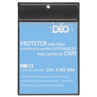 Porta documento expositor em quadro vertical a4 para personalizacao da tarja de 60 mm Ref 655PTO