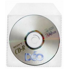 Protetores Transparentes - P/ CD / DVD - P/ mini CD c/ tampa (Ref. 609) - Embalagem com 50 unidades