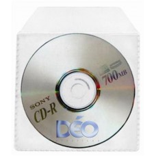 Protetores Transparentes - P/ CD / DVD - P/ mini CD c/ tampa (Ref. 609) - Embalagem com 50 unidades