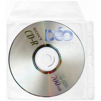 Protetores Transparentes - P/ CD / DVD - P/ CD c/ tampa. tarja lateral c/ 2 furos p/ pastas e fichários (Ref. 615) - Embalagem com 50 unidades